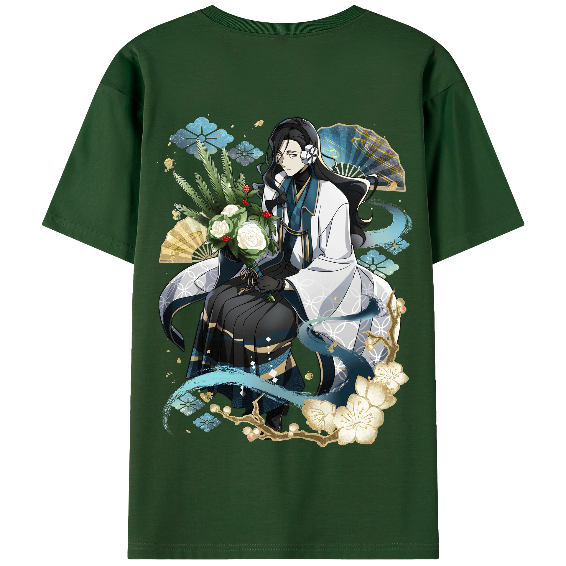 （画像用） 文豪ストレイドッグス Bungo Stray Dogs 綿100％半袖Tシャツ（背面プリント）